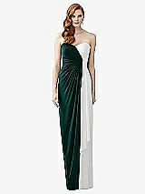 Front View Thumbnail - Evergreen & White Dessy Collection Style 2956