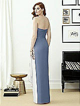 Rear View Thumbnail - Larkspur Blue & White Dessy Collection Style 2956