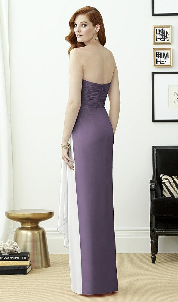 Back View - Lavender & White Dessy Collection Style 2956