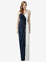 Front View Thumbnail - Midnight Navy & White Dessy Collection Style 2956