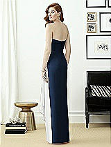 Rear View Thumbnail - Midnight Navy & White Dessy Collection Style 2956