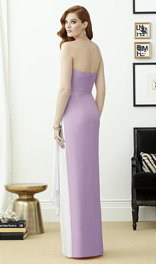 Back View - Pale Purple & White Dessy Collection Style 2956