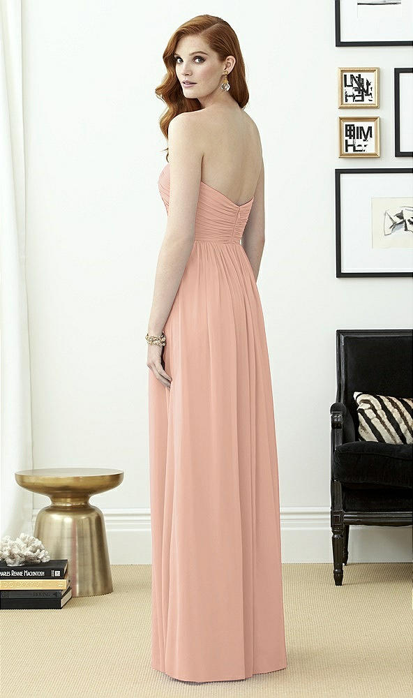 Back View - Pale Peach Dessy Collection Style 2957