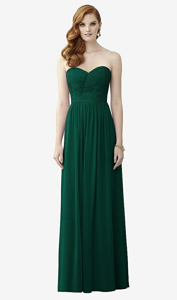 Front View - Hunter Green Dessy Collection Style 2957