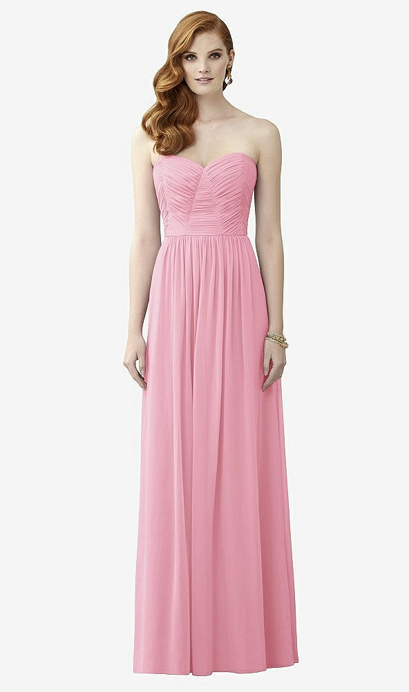 Front View - Peony Pink Dessy Collection Style 2957