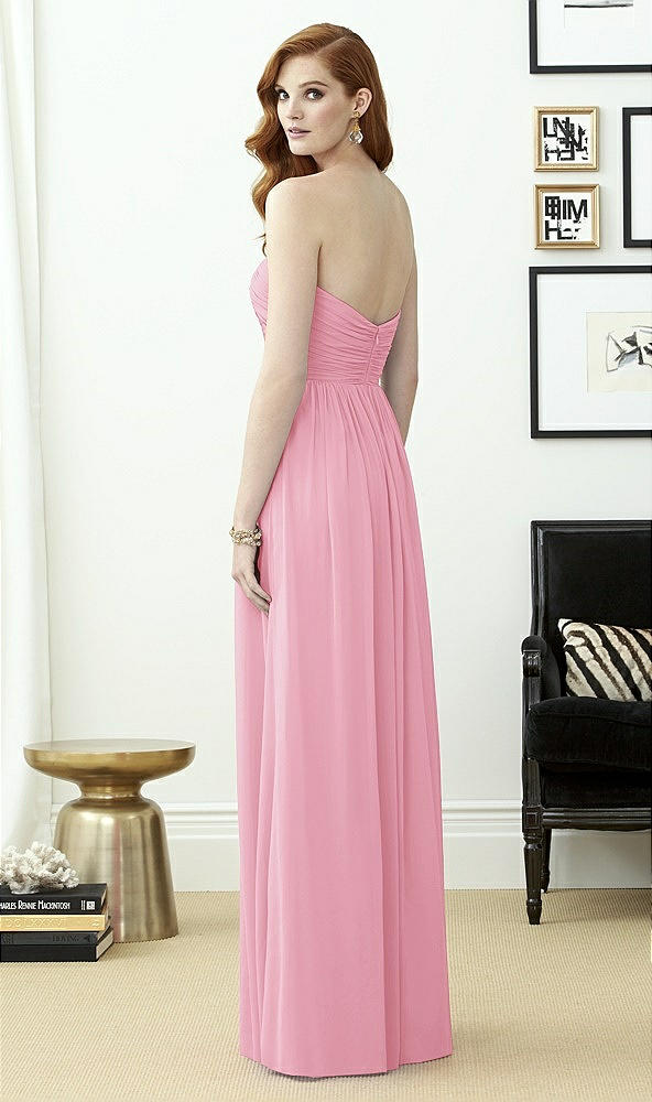 Back View - Peony Pink Dessy Collection Style 2957