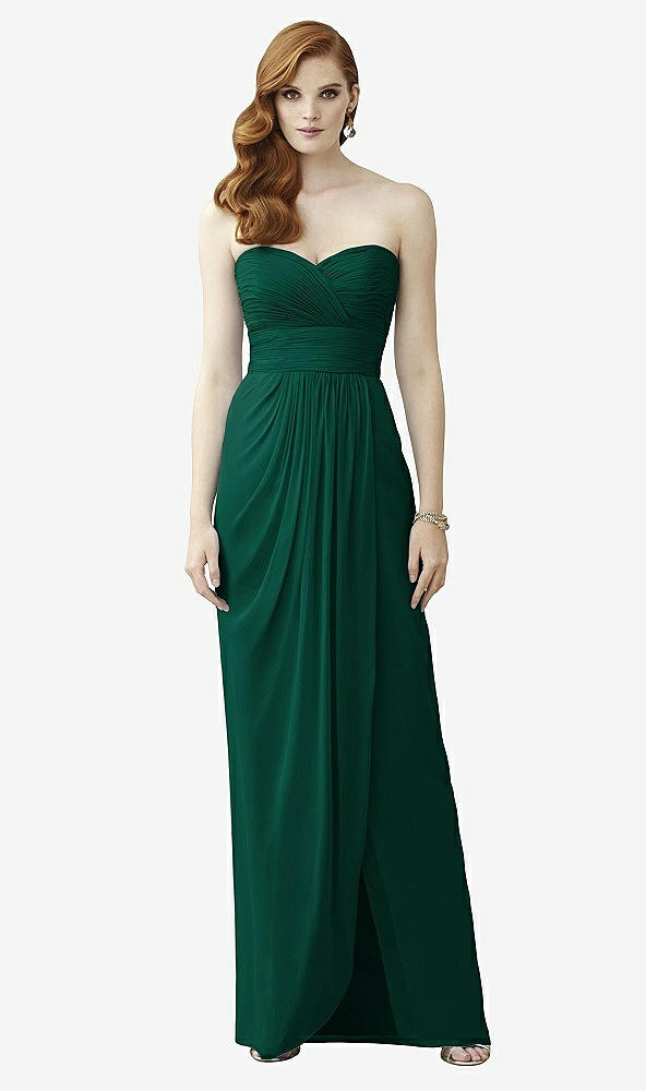 Front View - Hunter Green Dessy Collection Style 2959