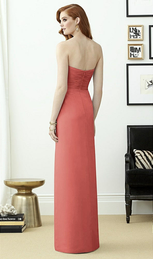 Back View - Coral Pink Dessy Collection Style 2959