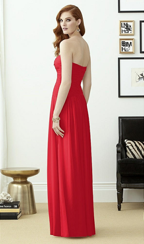 Back View - Parisian Red Dessy Collection Style 2960