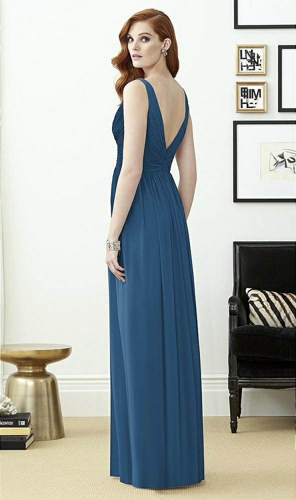 Back View - Dusk Blue Dessy Collection Style 2962