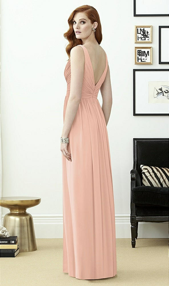 Back View - Pale Peach Dessy Collection Style 2962