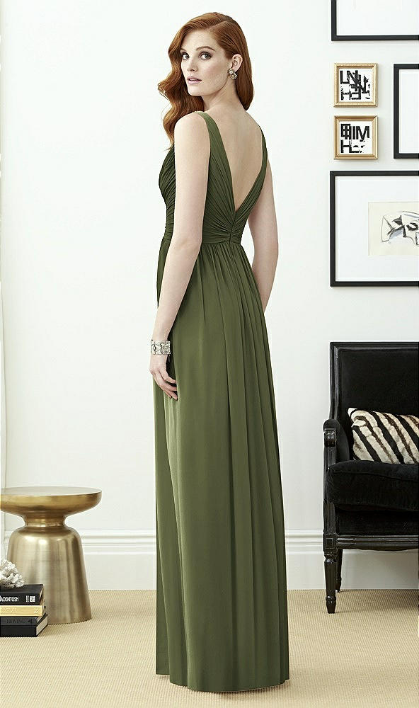 Back View - Olive Green Dessy Collection Style 2962
