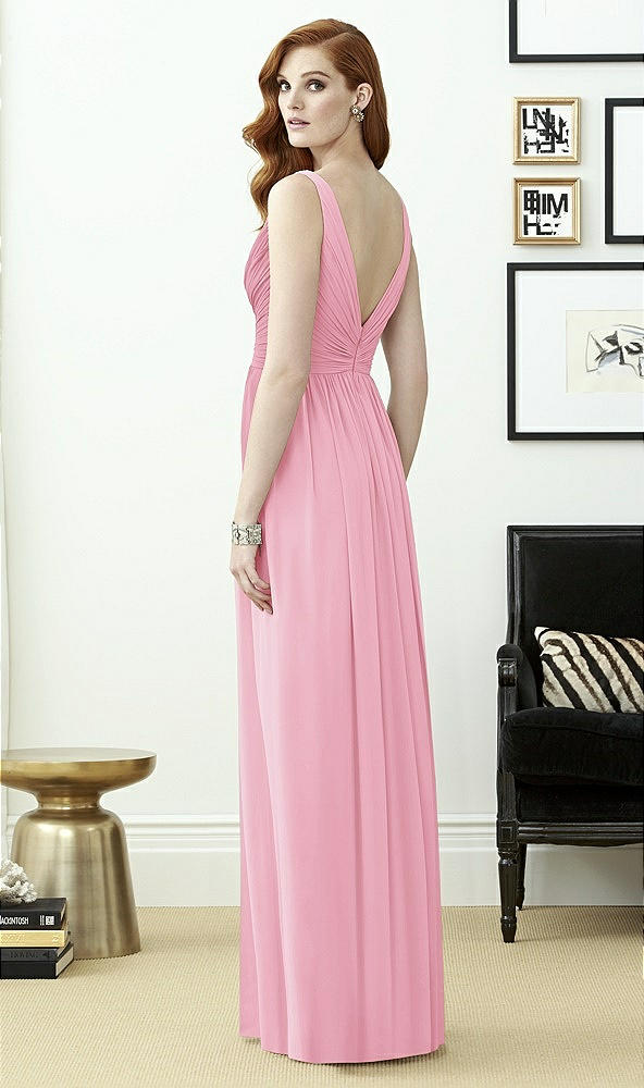 Back View - Peony Pink Dessy Collection Style 2962