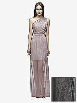 Front View Thumbnail - Charcoal Gray & Suede Rose Lela Rose Bridesmaid Style LR224