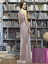 Rear View Thumbnail - Radiant Orchid & Suede Rose Lela Rose Bridesmaid Style LR224