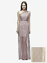 Front View Thumbnail - Champagne & Suede Rose Lela Rose Bridesmaid Style LR224