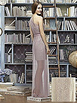 Rear View Thumbnail - Champagne & Suede Rose Lela Rose Bridesmaid Style LR224