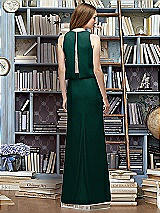 Rear View Thumbnail - Evergreen & Blush Lela Rose Bridesmaid Style LR225