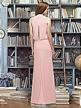 Rear View Thumbnail - Rose - PANTONE Rose Quartz & Blush Lela Rose Bridesmaid Style LR225