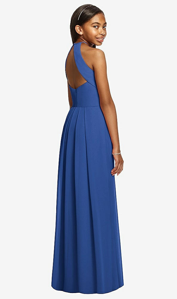 Back View - Classic Blue Dessy Collection Junior Bridesmaid JR530