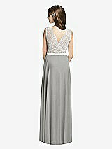 Rear View Thumbnail - Chelsea Gray & Oyster Dessy Collection Junior Bridesmaid JR532