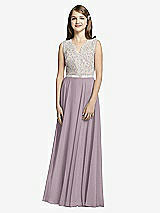 Front View Thumbnail - Lilac Dusk & Oyster Dessy Collection Junior Bridesmaid JR532