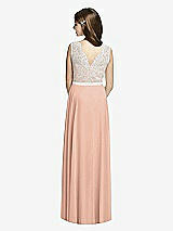 Rear View Thumbnail - Pale Peach & Oyster Dessy Collection Junior Bridesmaid JR532