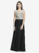 Front View Thumbnail - Black & Oyster Dessy Collection Junior Bridesmaid JR532