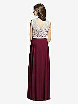 Rear View Thumbnail - Cabernet & Oyster Dessy Collection Junior Bridesmaid JR532