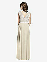 Rear View Thumbnail - Champagne & Oyster Dessy Collection Junior Bridesmaid JR532