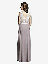 Rear View Thumbnail - Cashmere Gray & Oyster Dessy Collection Junior Bridesmaid JR532
