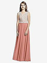 Front View Thumbnail - Desert Rose & Oyster Dessy Collection Junior Bridesmaid JR532