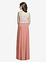 Rear View Thumbnail - Desert Rose & Oyster Dessy Collection Junior Bridesmaid JR532