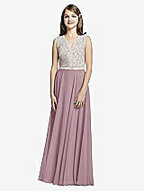Front View Thumbnail - Dusty Rose & Oyster Dessy Collection Junior Bridesmaid JR532