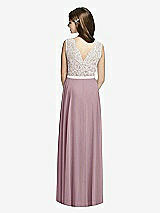 Rear View Thumbnail - Dusty Rose & Oyster Dessy Collection Junior Bridesmaid JR532
