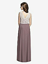 Rear View Thumbnail - French Truffle & Oyster Dessy Collection Junior Bridesmaid JR532