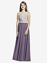 Front View Thumbnail - Lavender & Oyster Dessy Collection Junior Bridesmaid JR532