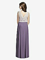Rear View Thumbnail - Lavender & Oyster Dessy Collection Junior Bridesmaid JR532
