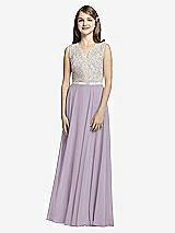 Front View Thumbnail - Lilac Haze & Oyster Dessy Collection Junior Bridesmaid JR532