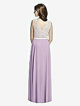 Rear View Thumbnail - Pale Purple & Oyster Dessy Collection Junior Bridesmaid JR532
