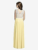 Rear View Thumbnail - Pale Yellow & Oyster Dessy Collection Junior Bridesmaid JR532
