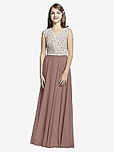 Front View Thumbnail - Sienna & Oyster Dessy Collection Junior Bridesmaid JR532