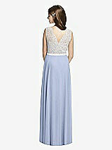 Rear View Thumbnail - Sky Blue & Oyster Dessy Collection Junior Bridesmaid JR532