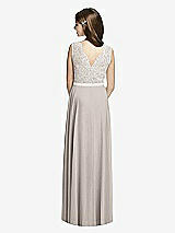 Rear View Thumbnail - Taupe & Oyster Dessy Collection Junior Bridesmaid JR532