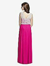 Rear View Thumbnail - Think Pink & Oyster Dessy Collection Junior Bridesmaid JR532