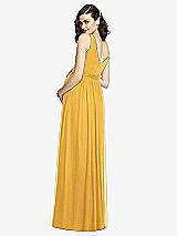 Rear View Thumbnail - NYC Yellow Sleeveless Notch Maternity Dress
