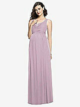 Front View Thumbnail - Suede Rose Sleeveless Notch Maternity Dress