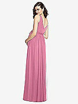 Rear View Thumbnail - Orchid Pink Sleeveless Notch Maternity Dress