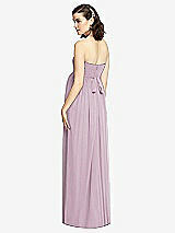 Rear View Thumbnail - Suede Rose Draped Bodice Strapless Maternity Dress