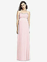 Front View Thumbnail - Ballet Pink Draped Bodice Strapless Maternity Dress